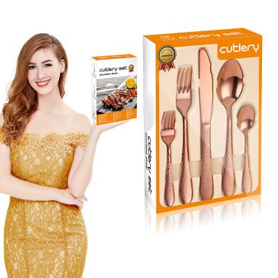 China Best Viable Selling Practical Products Luxury Flatware 410 Stainless Steel Restaurant 20/30 Piece Cutlery Set for sale