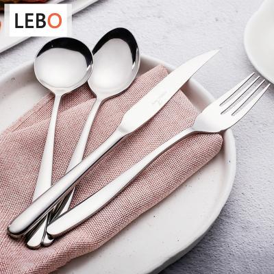 China Durable Durable Reusable Flatware Set Stainless Steel Teaspoon And Round Spoon Serving Spoon Flatware Set For Wedding Party for sale