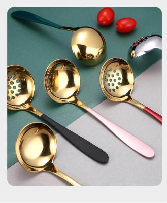 China Viable Wholesale Price Stainless Steel Kitchen Spoon Colander Silver Spoon Metal Spoon Essential for sale