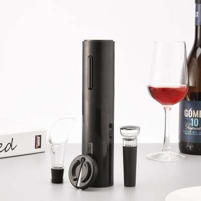 China Stocked Electric Rechargeable Bottle Opener Corkscrew Wine Opener Set Bartender Kit for sale