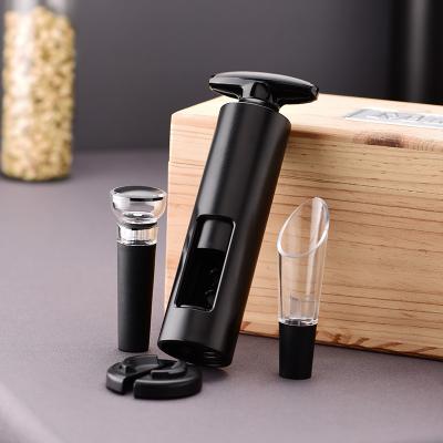 China LOW MOQ Stocked Manual Wine Corkscrew Wine Bottle Opener Stainless Steel Wine Opener Set for sale