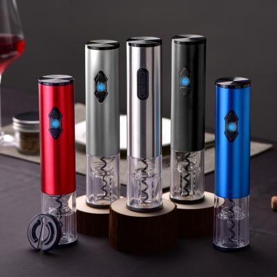 China Foil Cutter House Wholesale Customized Electric Wine Bottle Opener Corkscrew Set With Battery for sale