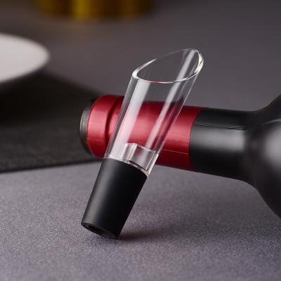 China Sustainable Luxury Performance Premium Aerating Decanter Spout Wine Aerator Pourer for sale