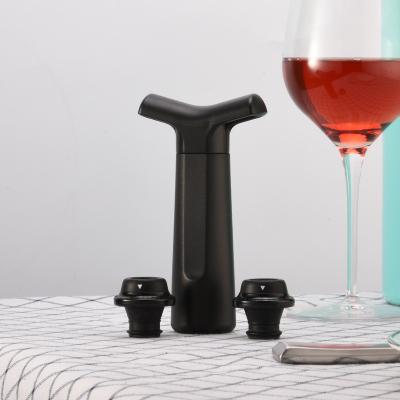 China Viable Wholesale Wine Saver Vacuum Pump Canner With 2 Wine Bottle Stoppers for sale