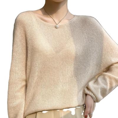 China Anti-wrinkle 2023 new first-line cashmere sweater women's languid knitwear crewneck sweater for sale