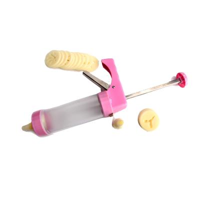 China Viable Cake Decorating Tools Plastic Icing Gun and Cookie Press Set for sale