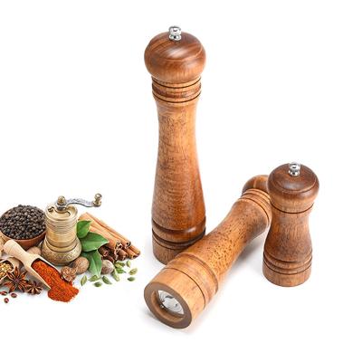 China Sustainable 5 Inch Salt And Pepper Grinder, Salt And Pepper Shakers, Wooden Salt Pepper Mill for sale