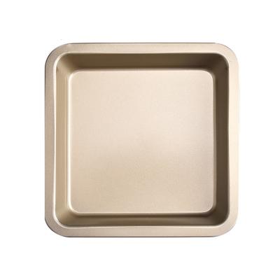 China (Gold) Viable Non-Stick Pan, Bakeware Cake Pan, Square Pizza Pan for sale