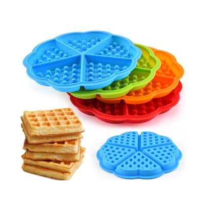 China Lixsun Sustainable Food Grade Silicon Waffle Cake Pan Mold For Bakeware Of Waffle for sale