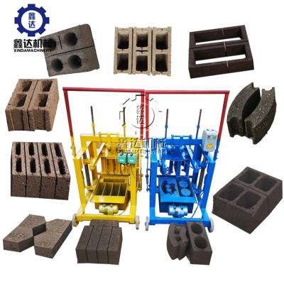 China Cavity Brick Easy To Operate New Business Idea Mini Used Cement Gongyi Xinda Solid Manual Brick Making Machine for sale