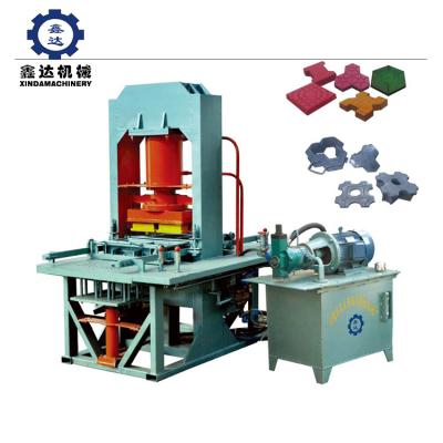 China Building Material Shops Factory Price Hydraulic Press Cement Sidewalk Tiles Brick Making Machine for sale