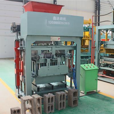 China High Profit QTJ4-40c Interlocking Street Paving Semi-automatic Fixed Fly Ash Concrete Block Casting Machine Production Line for sale