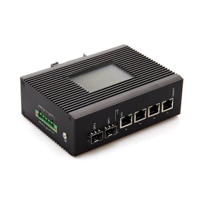 China Hot sale modern network switch gigabit poe 4 light electricity 4 network switch BOMA-IN-I-EM4-OM2-SFP for sale