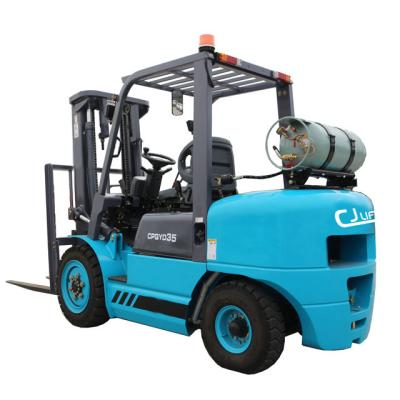 China Building Material Shops 3.5 Ton LPG&Gasoline Forklift With Nissan Engine China Forklift for sale