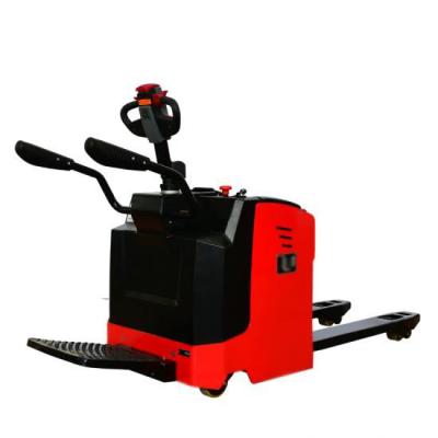 China Building Material Shops 3 Ton Electric Pallet Truck With 3ton Electric Lead Acid Battery Pallet Truck for sale