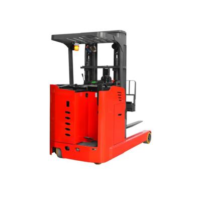 China Building Material Shops 2 Ton Reach Forklift Stacker 2000kg Stand On Electric Forklift Reach Stackers for sale