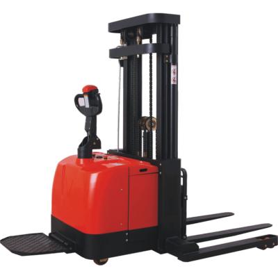 China Hot Selling 1.5Ton 2ton Building Material Stores Standing On Stacker 3000mm Electric Lifting Height for sale