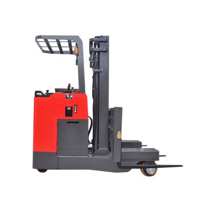 China Construction Material Stores 4ton Factory Manufacture Electric Side Loader 4 Way Reach Forklift For Long Material for sale