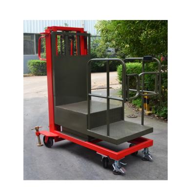 China Flexible Building Material Stores Forklift Ton Order Picker Load Semi Electric Lifters 0.3 for sale