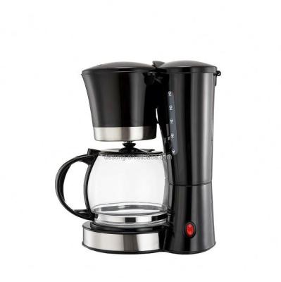 China Hotel 10-12 Cups Electric Black And White Filter Espresso Drip Coffee Maker Machine For Travel Home for sale