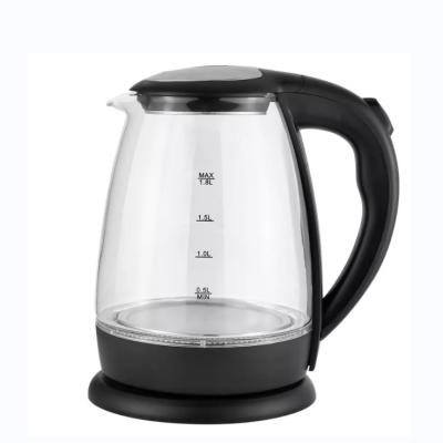 China 360 Degree Rotational Base Black 1.8L Ketle Fast Electric Kettle Multi Function Electric Glass Kettle With 360 Degree Rotational Base for sale