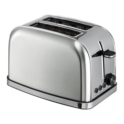 China Easy Operate Household Auto-Centering Automatic And Manual Switch Off 2 Slice Bread Stainless Steel Toaster for sale