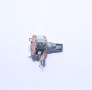 China 16mm rotary potentiometer, carton potentiometer with metal shaft, potentiometer with switch for sale