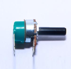 China 16mm rotary potentiometer, carton potentiometer with metal shaft, potentiometer with switch for sale