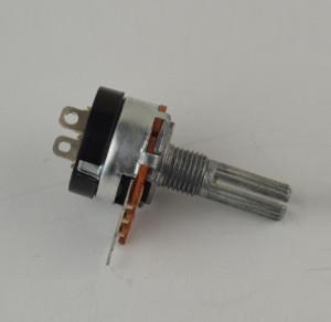 China 16mm rotary potentiometer, carton potentiometer with metal shaft, potentiometer with switch for sale