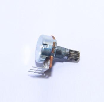 China 16mm rotary potentiometer with metal shaft, guitar potentiometer, carbon potentiometer, trimmer  potentiometer for sale