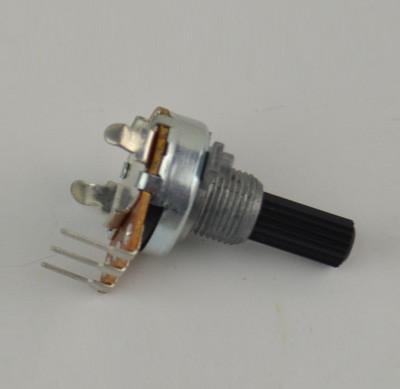 China rotary potentiometer, carbon potentiometer, 17mm potentiometer with insulated shaft, for sale