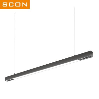 China Modern SCON 30W 120cm Led Line Light Modern Indoor Hanging Lamp Ra>85 Creative Home Office Spotlight And Spotlight Commercial Lighting for sale