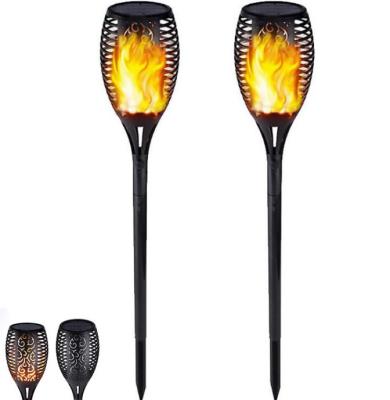 China Garden Street Decorative Dancing Flame Led Garden Lights 33 LED Mini Outdoor Waterproof Solar Flame for sale