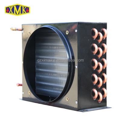 China Fin Type Condenser Fan Coil Unit Heater Parts 2HP Fin Tube And Fin Condenser for sale