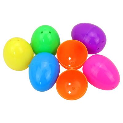 China Gift Over 3 Years Old 57mm Crafts Easter Gift Egg Plastic Colorful Surprise Toy Empty Capsule Eggs Shell Toy for sale