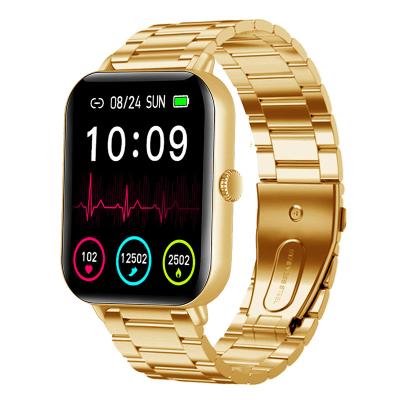 China Steel Smartwatch G90=1.81 Inch Touch Screen Gold Smart Watch Men Women+240*286+DA Fit APP+Do Call+Play Music+Quick Charge for sale