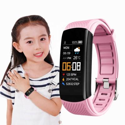 China Heart Rate Monitor Students Boy Girls Fitness Tracker Kid Sports Silicone Touch Screen Children Smart Watch for sale