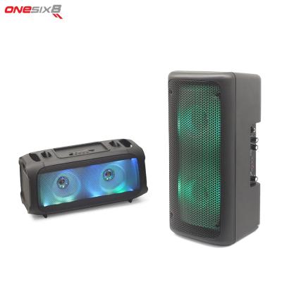 China No loud noise! PA 2021 Audio Wireless Active Karaoke Speaker Box With Rechargeable Battery for sale