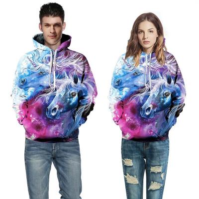 China Unisex Anti-shrink 3d Digital Printing Couples Pullover Sports Casual Long Sleeve Hoodie For Workout for sale