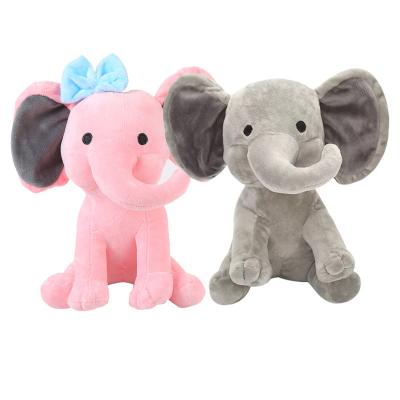 China Custom New Elephant Baby Plush Toys Colorful Soft Stuffed Animals Bedtime Elephant for sale