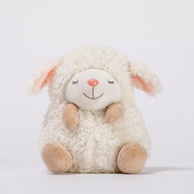 China Custom Stuffed Plush Newborn Lamb Plush Ivory Soft Bulk Knit Sheep Doll Stuffed Toy for sale