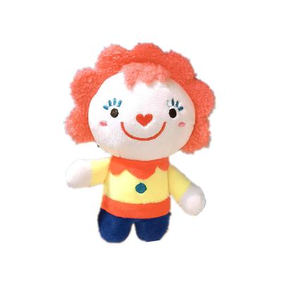 China Cute Decoration Cartoon Clown Circus Plush Bag Catcher Doll Head Chain Pendant Doll for sale