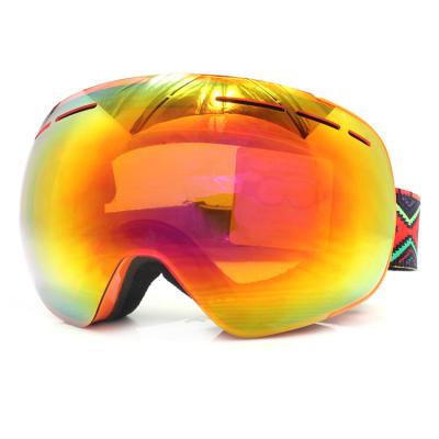 China Snow Goggles Unisex Fogproof Custom All Color Lens Myopia Ski Glasses Uv 400 Lenses Outdoor Sports Windproof Eyewear for sale