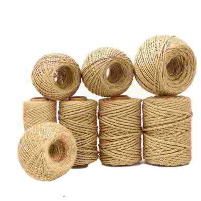 China Eco Friendly Natural Jute Rope Factory Price Jute Rope Twist 1-60mm Hemp Rope for sale