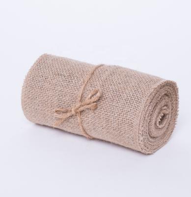 China Hot Sale Hessian Burlap Hessian Burlap Hessian Table Runner Natural Burlap Festival Decoration Burlap Use For Decoration for sale