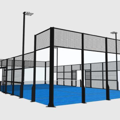 China 2021 New Factory Padel Panoramic Padel Court Paddle Court Tennis Court Custom for sale