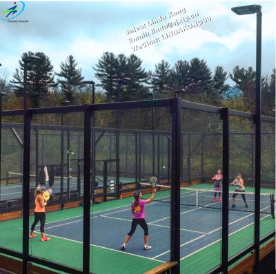 China Factory Hot Selling Padel Paddle Tennis Outdoor Panoramic Deck Court New Arrival Durable Tennis Court for sale