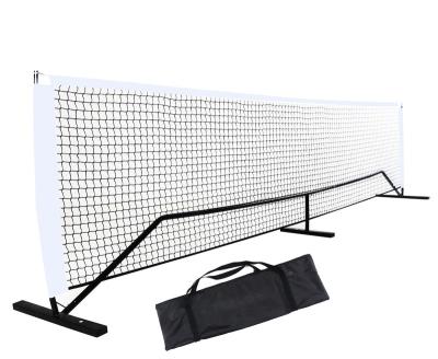 China Net Metal Frame+ PE Pickleball System Beach Net Paddle Set 22ft Regulation Size Portable System for sale