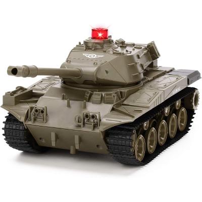 China JJRC RC Model 1/30 Tank Battle Tank Remote Control Military Toy With Lights And Sounds Realistic RC Vehicle Rotating Military Toy Truck for sale