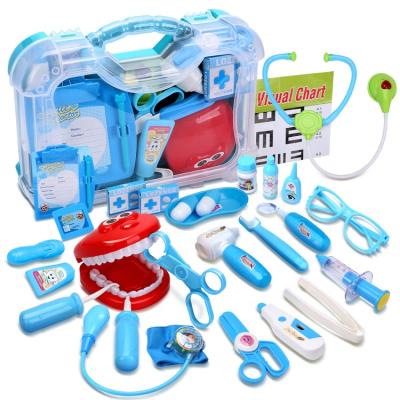 China Pretend Cute Play Stone Pretend Play Toys Set With Suitcase Chridern Dentist Role Play Toys Kit Educational Doctor Toys For Kids for sale